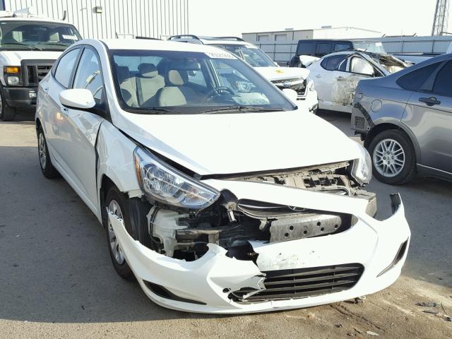 KMHCT4AE9FU929770 - 2015 HYUNDAI ACCENT GLS WHITE photo 1