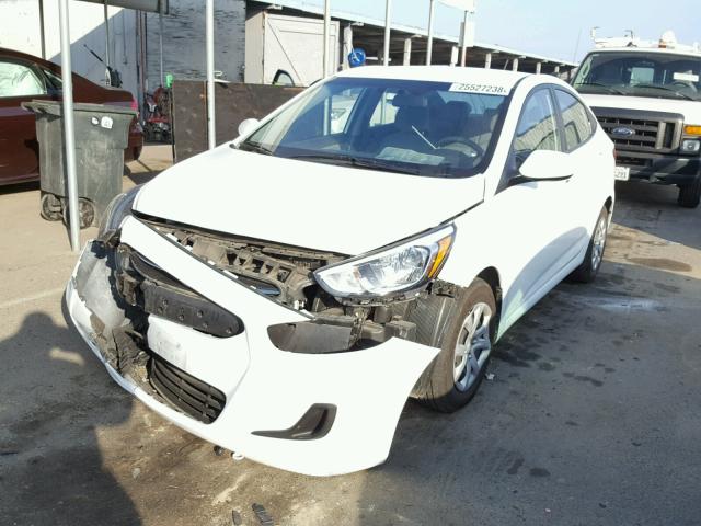 KMHCT4AE9FU929770 - 2015 HYUNDAI ACCENT GLS WHITE photo 2