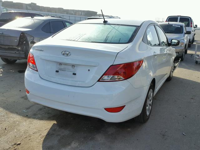 KMHCT4AE9FU929770 - 2015 HYUNDAI ACCENT GLS WHITE photo 4