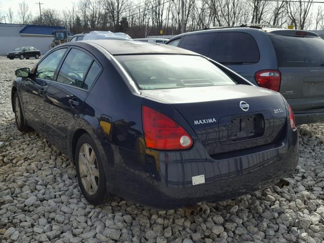 1N4BA41E14C822887 - 2004 NISSAN MAXIMA SE BLUE photo 3