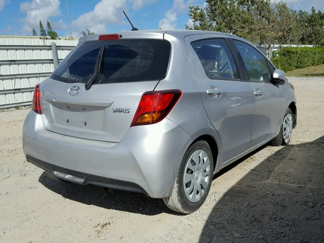 VNKKTUD35HA074961 - 2017 TOYOTA YARIS L SILVER photo 4