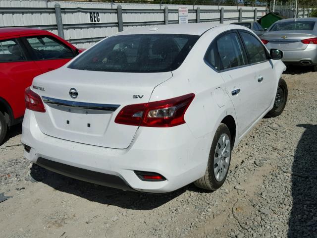 3N1AB7AP1HY330625 - 2017 NISSAN SENTRA S WHITE photo 4