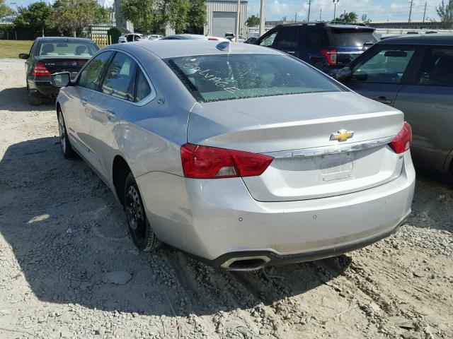 2G1155SL0F9183868 - 2015 CHEVROLET IMPALA LTZ SILVER photo 3