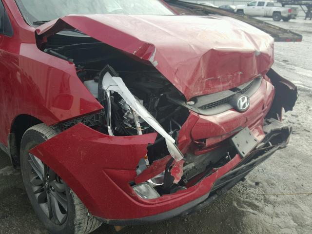 KM8JUCAG1FU052269 - 2015 HYUNDAI TUCSON LIM RED photo 9