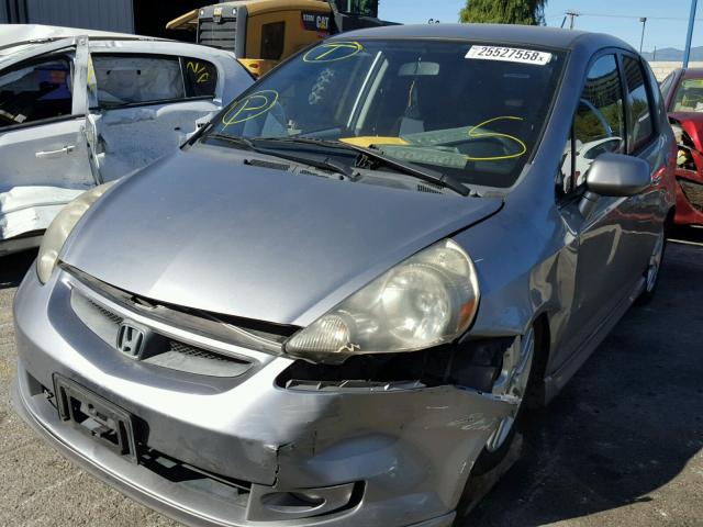 JHMGD38638S014731 - 2008 HONDA FIT SPORT SILVER photo 2