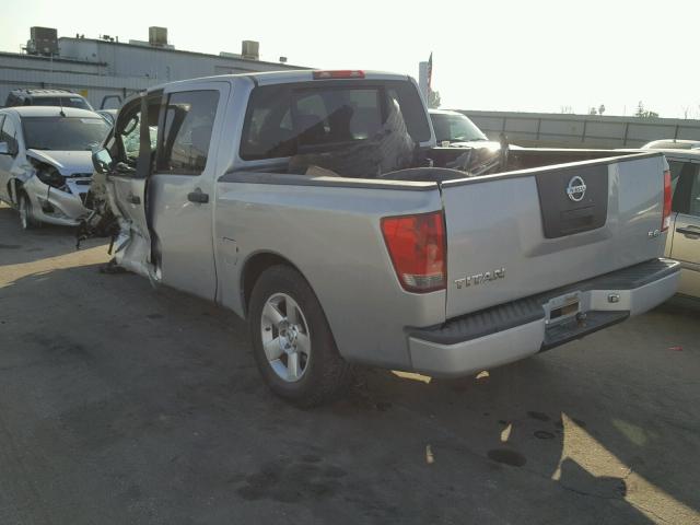 1N6AA07A55N514577 - 2005 NISSAN TITAN XE SILVER photo 3