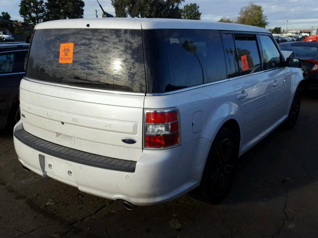 2FMGK5C85EBD41063 - 2014 FORD FLEX SEL WHITE photo 4