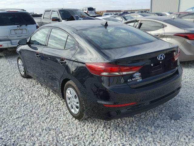 5NPD74LF0HH086333 - 2017 HYUNDAI ELANTRA SE BLACK photo 3