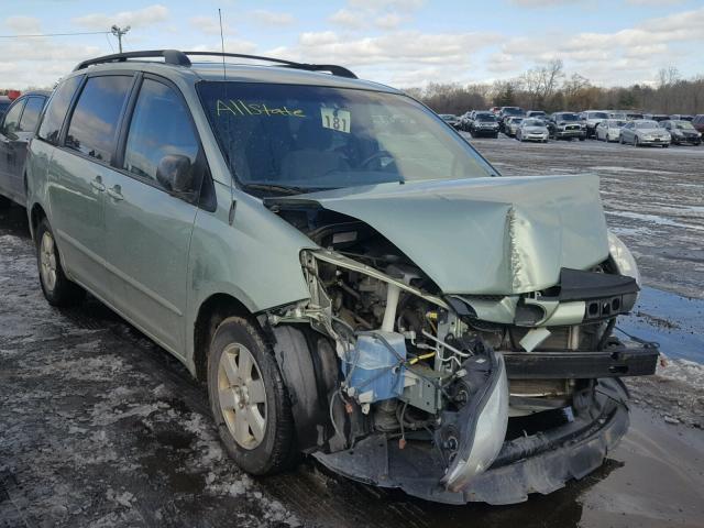 5TDZK23C08S100028 - 2008 TOYOTA SIENNA CE GREEN photo 1