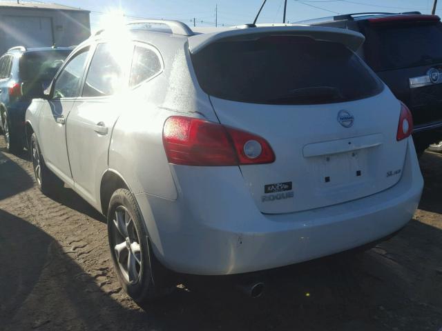 JN8AS58V29W445222 - 2009 NISSAN ROGUE S WHITE photo 3