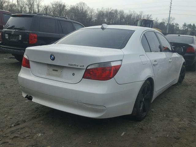 WBANF33587CS40190 - 2007 BMW 525 XI WHITE photo 4