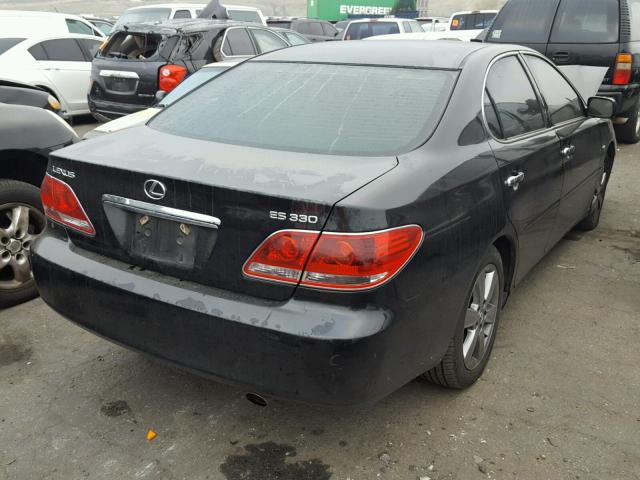 JTHBA30G065155517 - 2006 LEXUS ES 330 BLACK photo 4