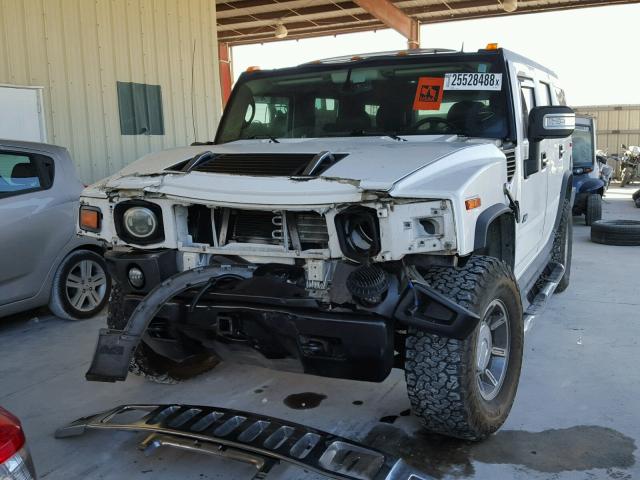 5GRGN23U97H108007 - 2007 HUMMER H2 WHITE photo 2