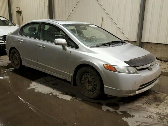 2HGFA15847H107555 - 2007 HONDA CIVIC EX SILVER photo 1