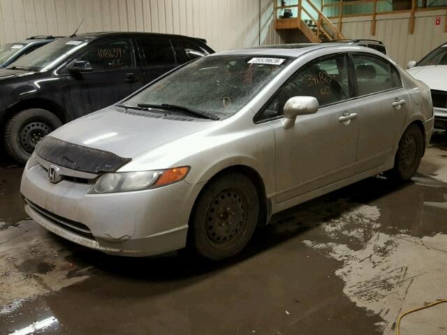 2HGFA15847H107555 - 2007 HONDA CIVIC EX SILVER photo 2