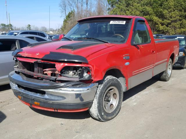 1FTDF1728VNA41998 - 1997 FORD F150 RED photo 2