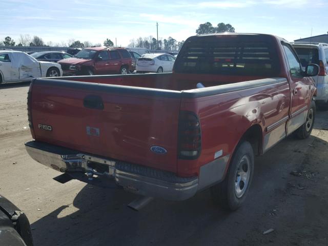 1FTDF1728VNA41998 - 1997 FORD F150 RED photo 4