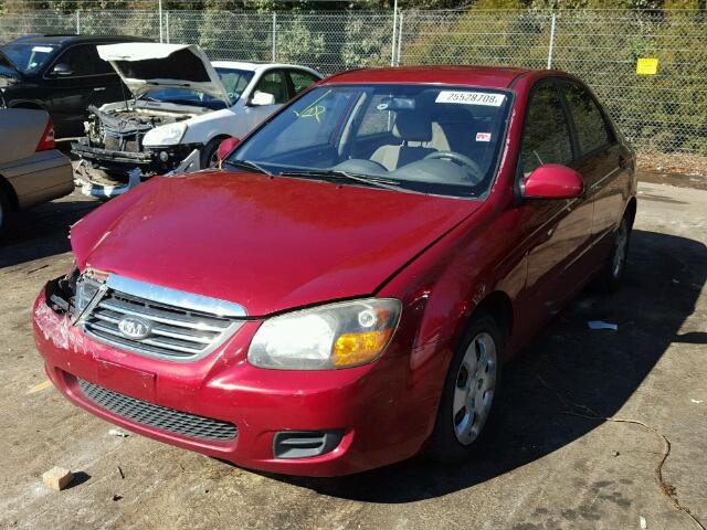 KNAFE221295655545 - 2009 KIA SPECTRA EX RED photo 2