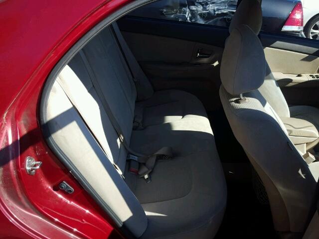 KNAFE221295655545 - 2009 KIA SPECTRA EX RED photo 6