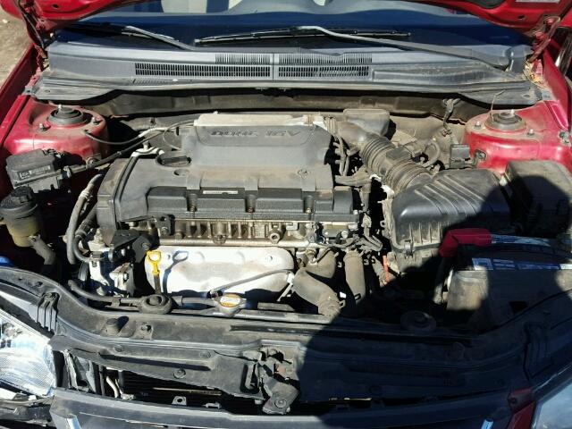 KNAFE221295655545 - 2009 KIA SPECTRA EX RED photo 7