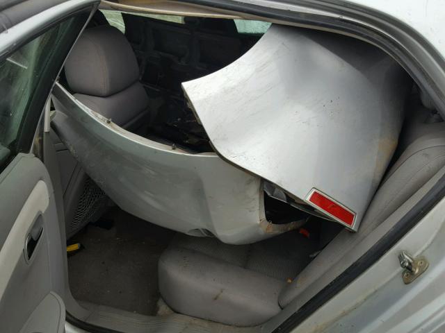 1G1ZG57B49F222941 - 2009 CHEVROLET MALIBU LS ვერცხლისფერი ფოტო 6