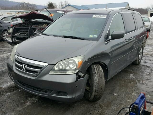 5FNRL38677B062094 - 2007 HONDA ODYSSEY EX CHARCOAL photo 2