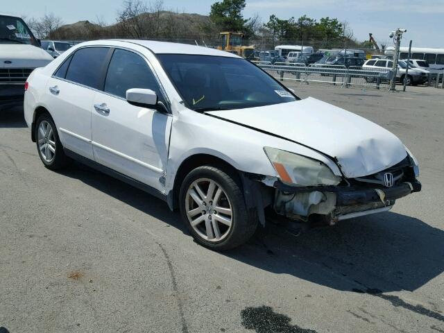 1HGCM56303A058478 - 2003 HONDA ACCORD LX WHITE photo 1