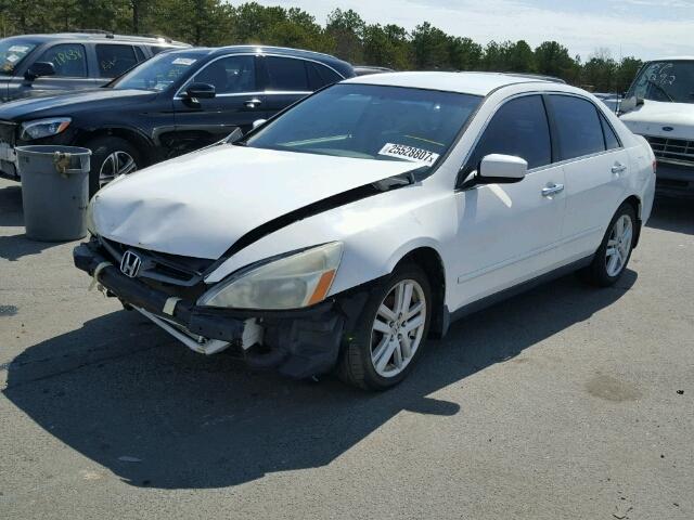 1HGCM56303A058478 - 2003 HONDA ACCORD LX WHITE photo 2