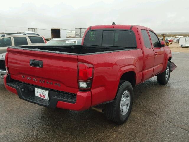 5TFRX5GN3JX105688 - 2018 TOYOTA TACOMA ACC RED photo 4