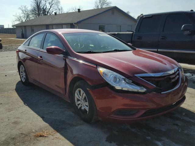 5NPEB4AC0CH462971 - 2012 HYUNDAI SONATA GLS RED photo 1