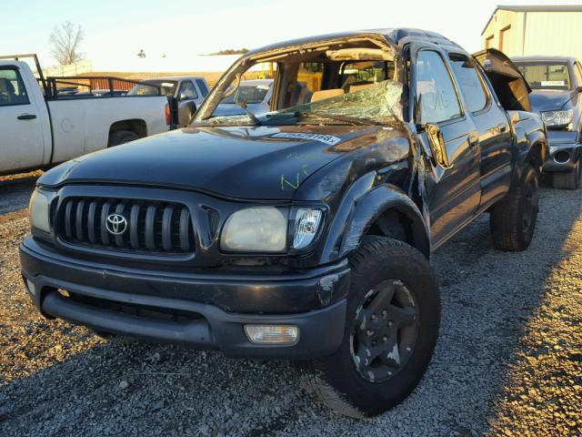 5TEHN72N23Z257090 - 2003 TOYOTA TACOMA DOU BLACK photo 2