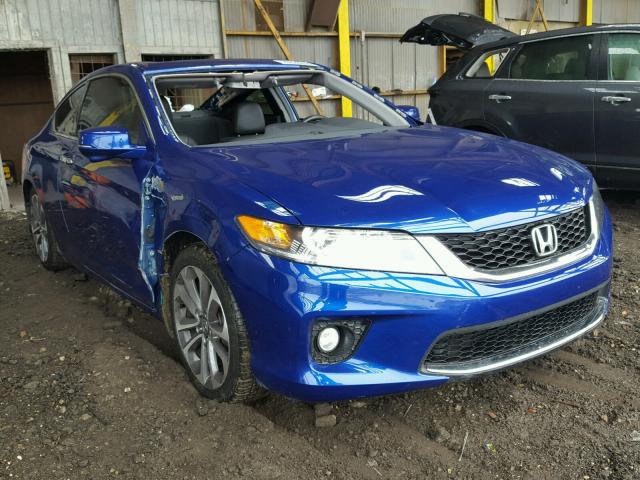 1HGCT2B86DA003215 - 2013 HONDA ACCORD EXL BLUE photo 1