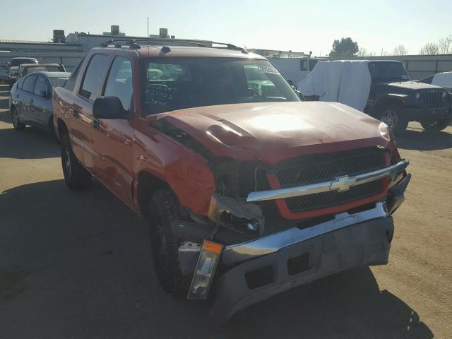 3GNEC12T24G212739 - 2004 CHEVROLET AVALANCHE RED photo 1