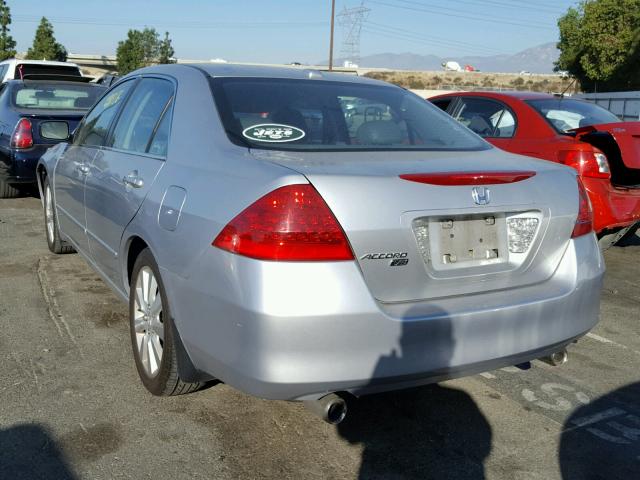 1HGCM66586A035817 - 2006 HONDA ACCORD EX SILVER photo 3