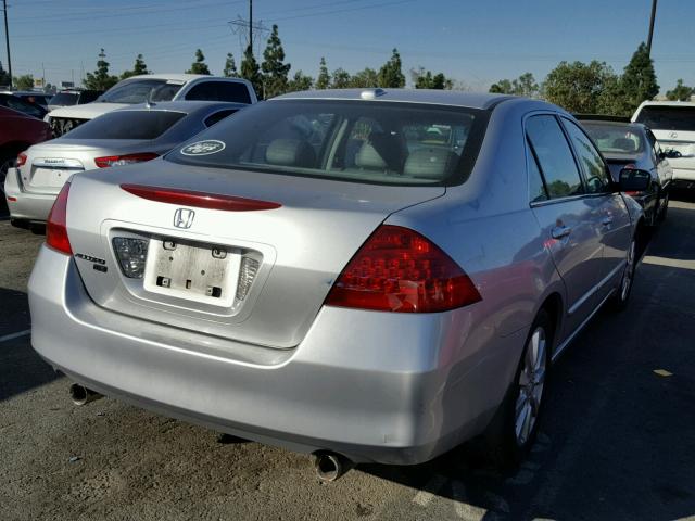 1HGCM66586A035817 - 2006 HONDA ACCORD EX SILVER photo 4