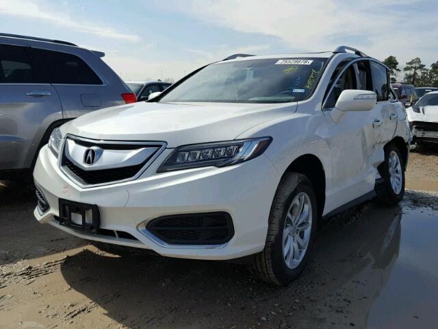 5J8TB3H56HL001710 - 2017 ACURA RDX TECHNO WHITE photo 2