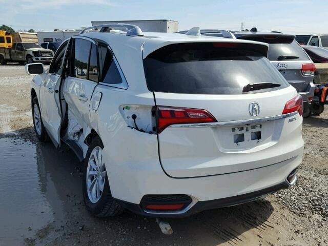 5J8TB3H56HL001710 - 2017 ACURA RDX TECHNO WHITE photo 3