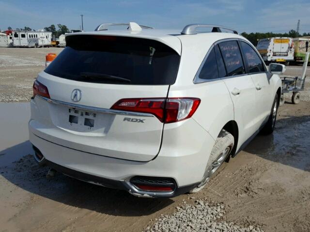 5J8TB3H56HL001710 - 2017 ACURA RDX TECHNO WHITE photo 4