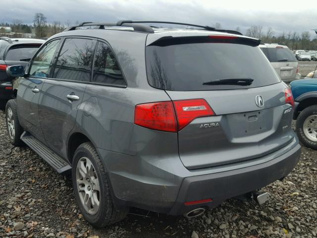 2HNYD28298H539467 - 2008 ACURA MDX GRAY photo 3