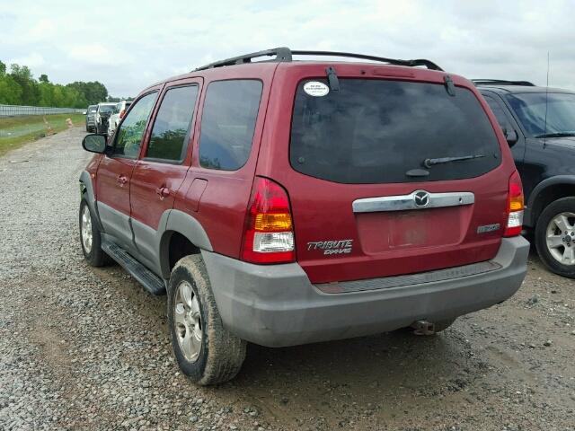 4F2YU071X1KM47978 - 2001 MAZDA TRIBUTE DX MAROON photo 3