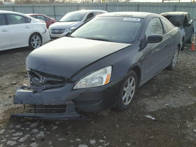 1HGCM82684A022704 - 2004 HONDA ACCORD EX BLACK photo 2