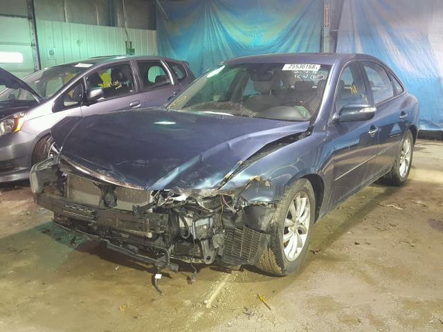 KMHFC46F28A332270 - 2008 HYUNDAI AZERA SE BLUE photo 2