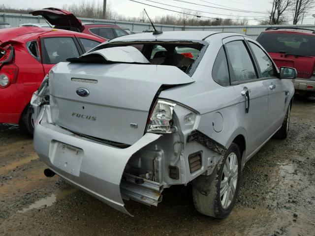 1FAHP35N38W166001 - 2008 FORD FOCUS SE SILVER photo 4