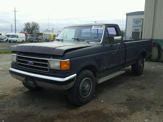 1FTEF25H4MPA39850 - 1991 FORD F250 BLACK photo 2