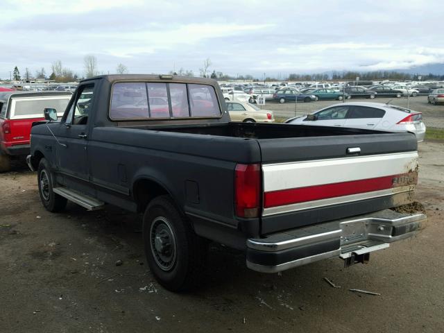 1FTEF25H4MPA39850 - 1991 FORD F250 BLACK photo 3