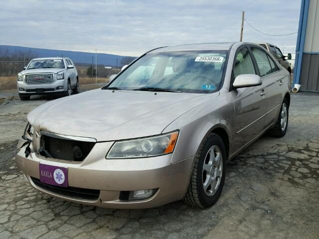 5NPEU46F36H054899 - 2006 HYUNDAI SONATA GLS GOLD photo 2