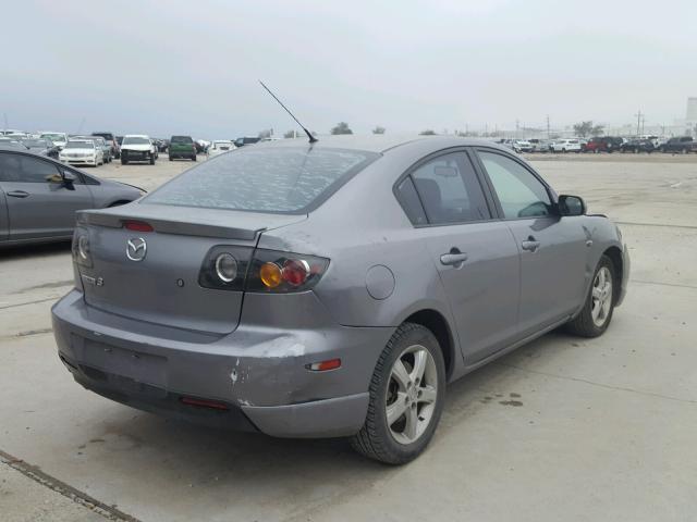 JM1BK123061453649 - 2006 MAZDA 3 S GRAY photo 4