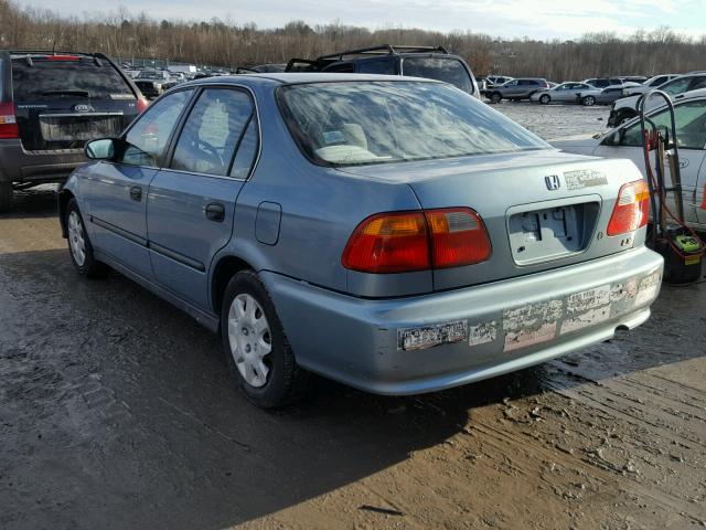 1HGEJ6670YL031769 - 2000 HONDA CIVIC LX BLUE photo 3