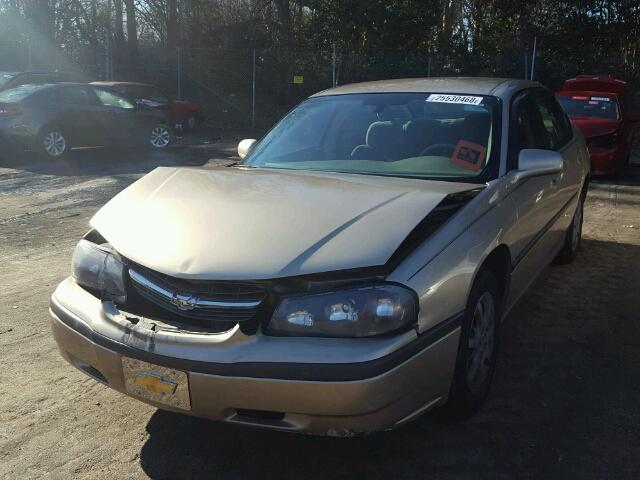 2G1WF52E049372179 - 2004 CHEVROLET IMPALA BROWN photo 2