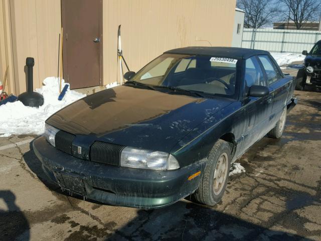 1G3NL5532RM046187 - 1994 OLDSMOBILE ACHIEVA S GREEN photo 2